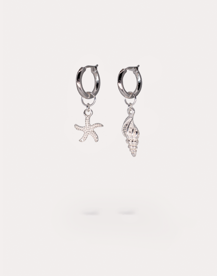 Shelly & Marcel on the Mili Silver Hoops